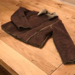 Lili Gaufrette girl’s fur jacket 10y